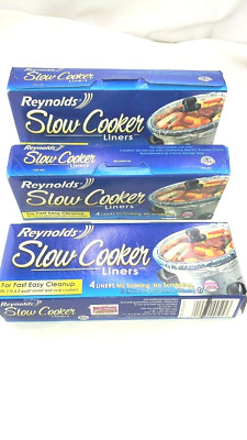 REYNOLDS CHRISTMAS COOKING SLOW COOKER LINERS 12pc 13''x21'' NEW