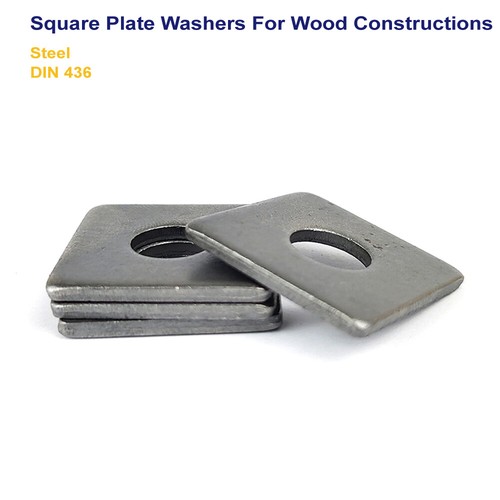 SQUARE PLATE WASHERS FOR WOOD CONSTRUCTION STEEL M10 M12 M16 M20 M22