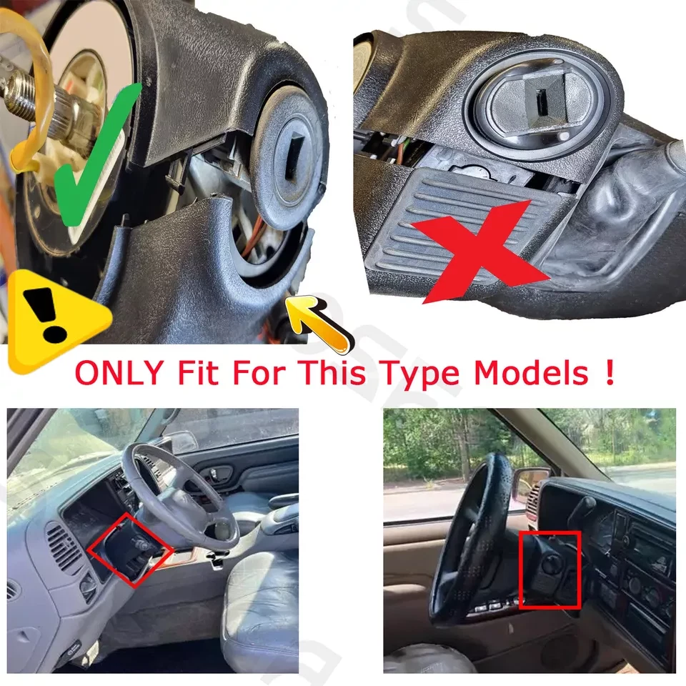 Cubierta de columna de dirección superior e inferior + bota de cambio para Chevy GMC 1998-2003 Foto 2 de 4