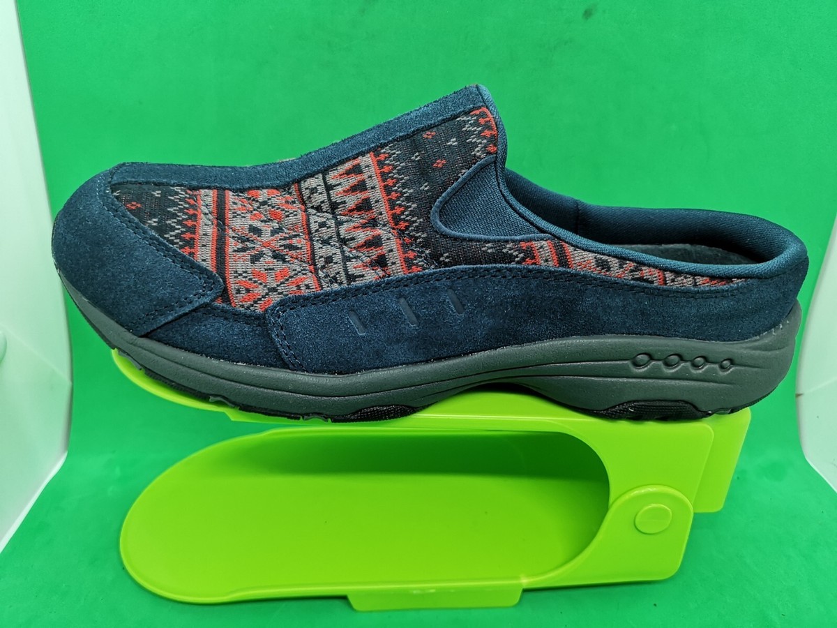 Easy Spirit Estravel Time Mules Slip On Women's Sho Size M Blue  Multicolor