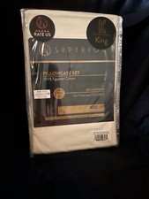 Superior King 100 Egyptian Cotton Pillowcase Set 400 Thread Count Single Ply