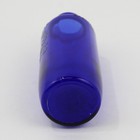 Vtg Bromo Seltzer Empty Cobalt Blue Bottle With Etched Heart Rose And Ribbon 6" — photo 4