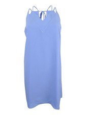 CeCe Women's Sweeny Tie-Back Shift Dress (2, Blue Wave)