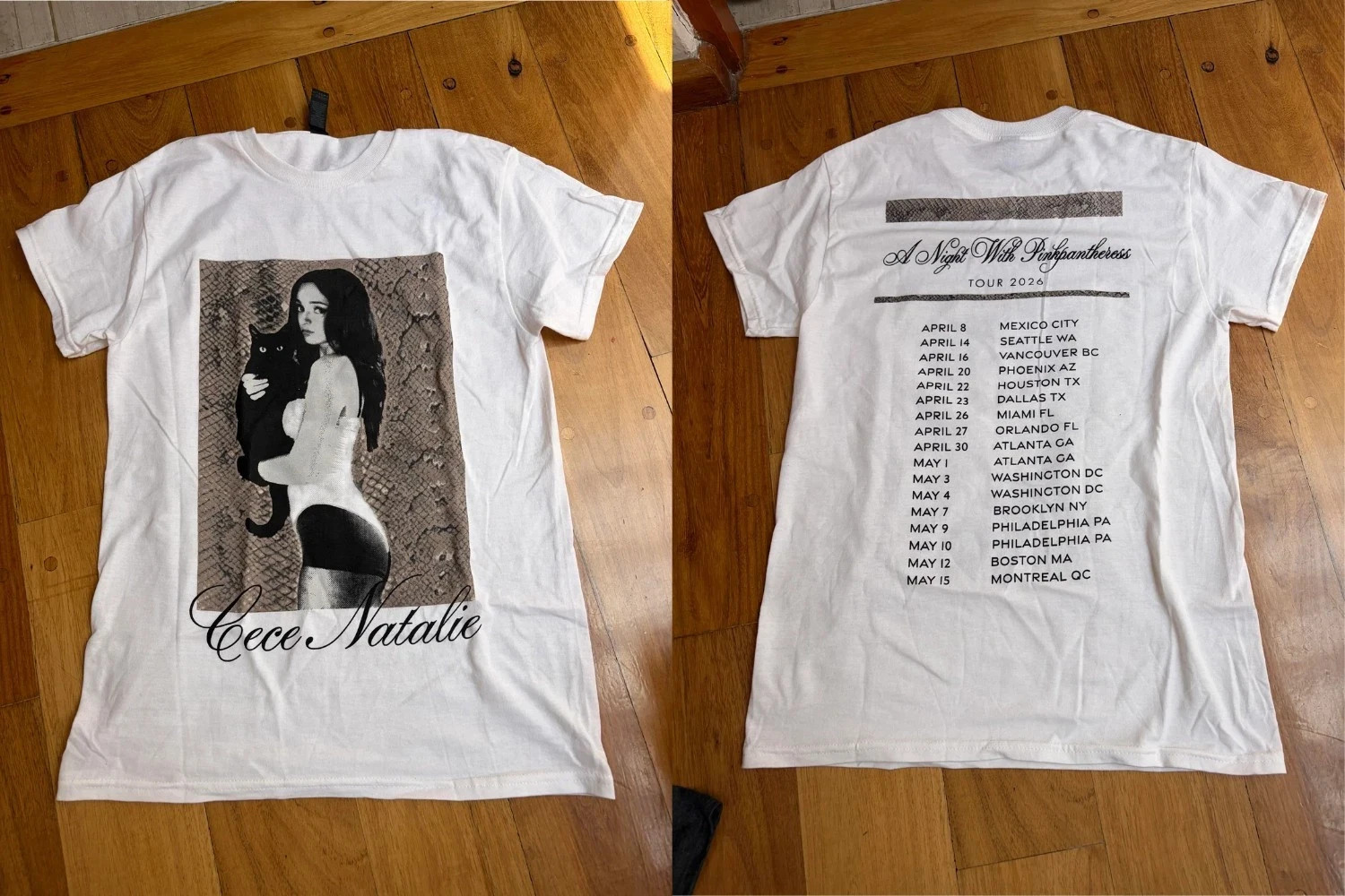 Cece Natalie An Evening With PinkPantheress Merch T-shirt