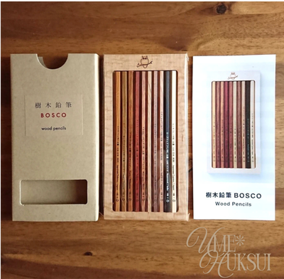 BOSCO Wood Pencil Shigeki Miyamoto Solid High-Quality Japan 10