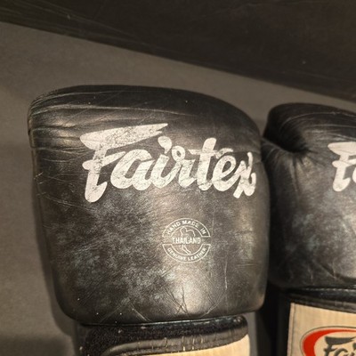 Fairtex Gloves 16 Oz Black Muay Thai Boxing Sparring Training
