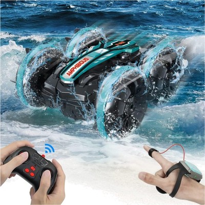 AmazeFun Amphibisches RC Auto mit Gestensensor, 360° Drehbar, für Kinder 8+