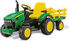 John Deere Ground Force - Trattore Elettrico Cavalcabile per Bambini 3+ Anni Con