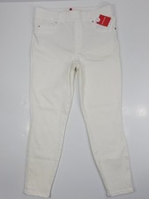 NWT Spanx Skinny Pull-On Jeans in White Women's Large Petite 20271Q NEW 128