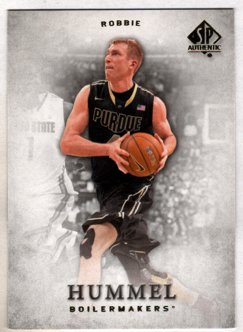 Robbie Hummel #42 Basketball Cards 2012 SP Authentic trading card — raw and PSA graded price guide