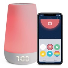 Baby Sound Machine & Night Light, Time-to-Rise Audio Monitor, White Noise Soothe