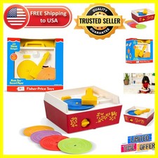 Interactive Fisher Price Record Player - Portable Music Toy for Kids 18 +