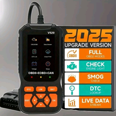 OBD2 Auto Scanner V520 Diagnosegerät: Fehlercodes lesen/löschen. Echtzeitdaten