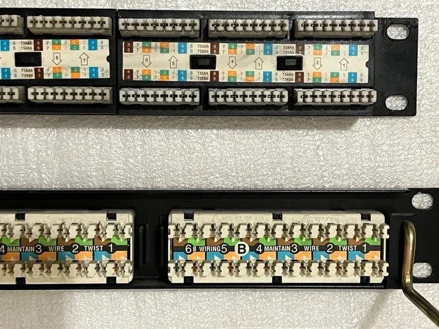 ☆ LOTE 2 Patch panel Systimax & General Cable cat. 5 GRATIS DISTRIBUIDOR CABLES - Imagen 2 de 3