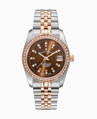 Inspiration Business Two-tone Brown Brown Dial Wristwatch NROP.25