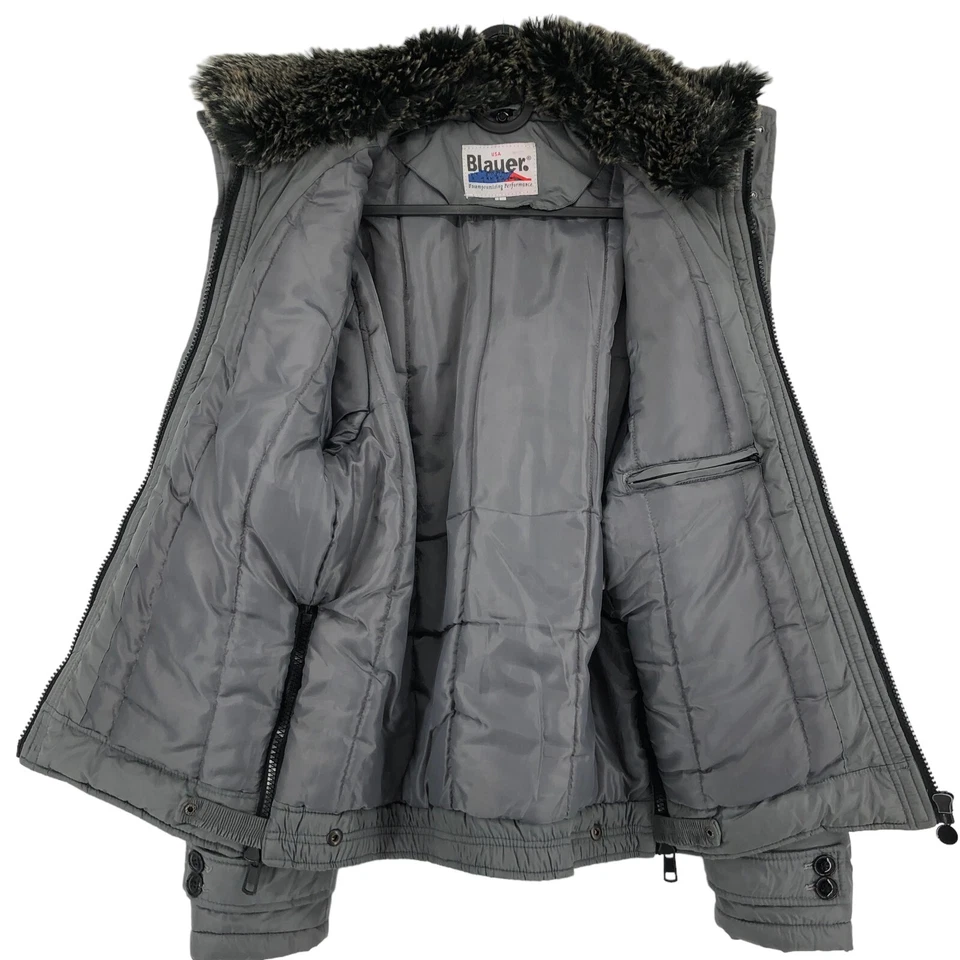 Vintage BLAUER Men Overcoat Raincoat Jacket Coat Size L - Image 3 of 4