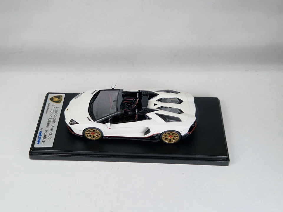 Lamborghini Aventador Ultimae Roadster - Bianco Asopo - 1:43 - Looksmart LS532D - Bild 3 von 4
