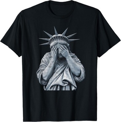 Resist Statue of Liberty Crying Protest Equality Men Women T-Shirt