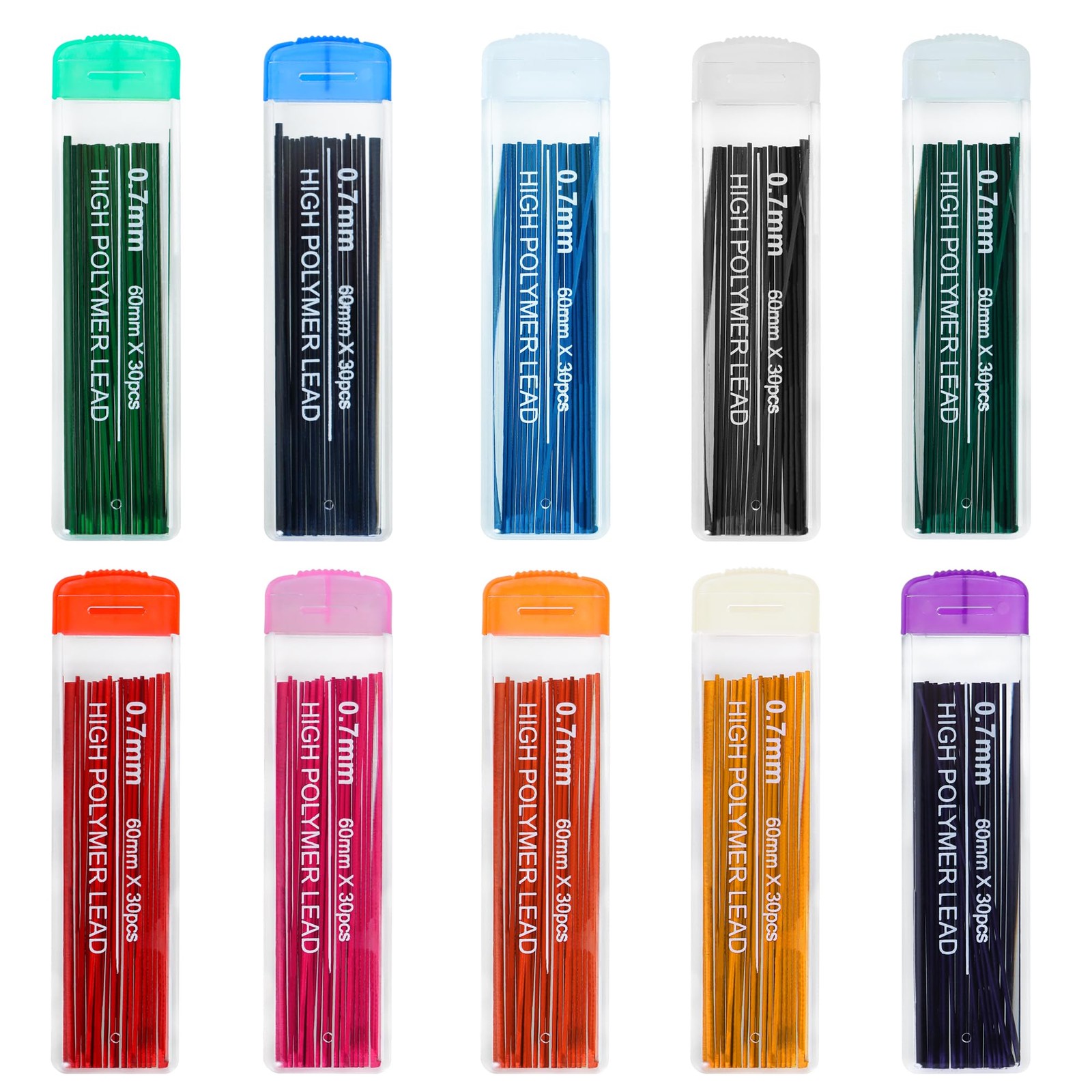 10 Color Lead Refills 300 Pieces Pencil Lead Refill Colored Mechanical Pencil.