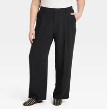 A New Day Women's Signature Crepe Essential Trousers Black 17 Regular