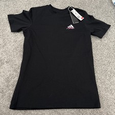 NWT Youth XLarge Adidas Messi Short Sleeve Shirt Brand New With Tags Black