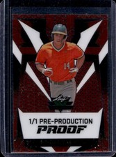 2024 Leaf Valiant Daniel Cuvet Prismatic Red Pre Production Proof #1/1