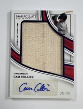 2023 Panini Immaculate #JBS-CO Cam Collier Auto Jumbo Bat Relic 25/25 AR155