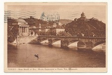 Piemonte Cartolina Paesaggistica Torino Ponte V. Emanuele Viaggiata Anno 1928