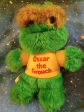 Vintage 1980's Oscar the Grouch Plush - Sesame Street