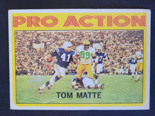 1972 Topps Pro Action Tom Matte #131