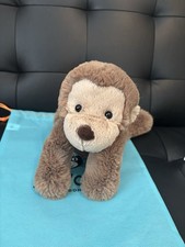 AUTHENTIC NWT Jellycat smudge monkey Medium 14" - With Dust Bag