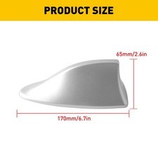 1 Antenna Cover Shark Fin Radio FM/AM Signal Booster Car Auto Replace Kit Sliver