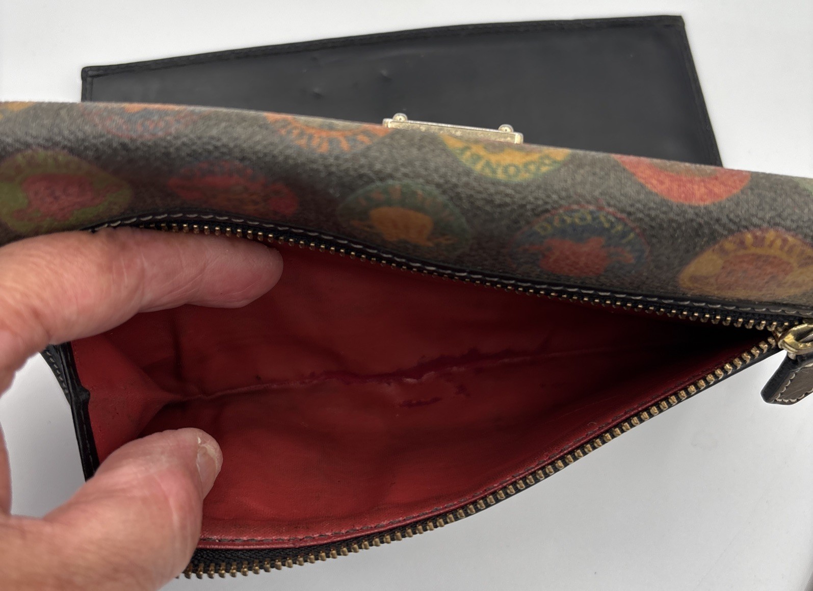 DOONEY  & BOURKE  MULTICOLOR SCRIBBLE CHECKBOOK C… - image 6