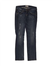 LEE Womens Lynn Narrow Distressed Slim Jeans W27 L30 Blue Cotton AW03