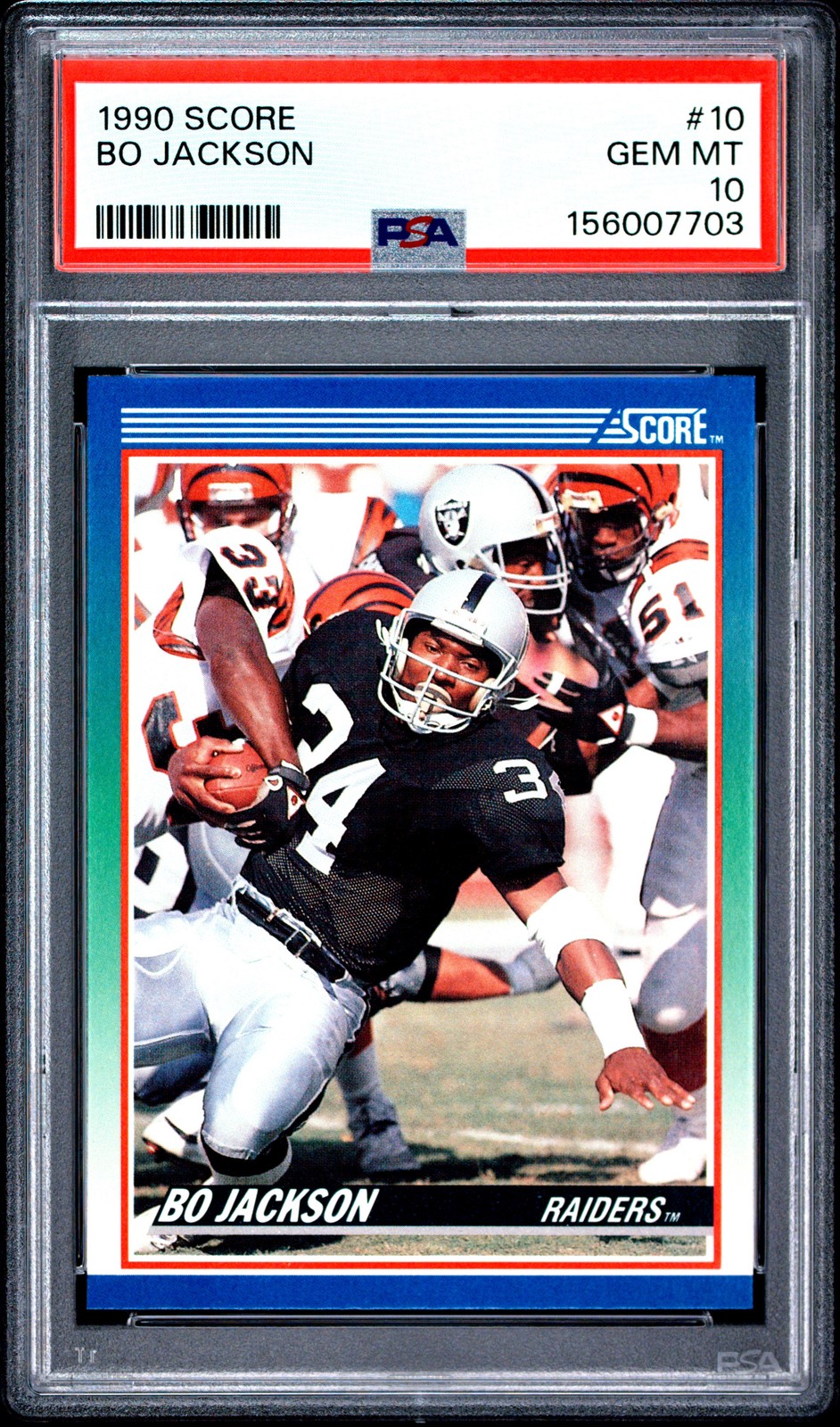 1990 SCORE #10 BO JACKSON PSA 10