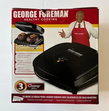 George Foreman Champ Grill GR10B NEW 