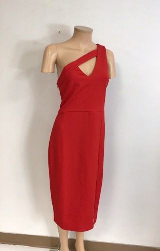 Rachel Roy Cocktail Dress One Strap Cutout Womens Medium New