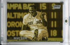 2021 Topps Stadium Club Boston Red Sox Rafael Devers Base Chrome Gold Minted