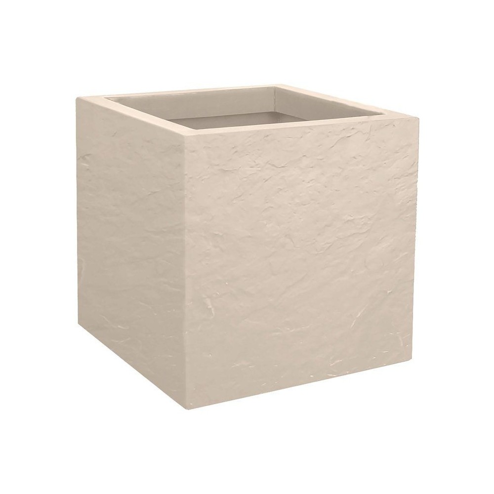Pot de fleurs Carré 30 cm Volcania Up EDA pour végétaliser votre balcon ou votre salon