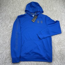 NEW Under Armour Allseasongear Hoodie Sweatshirt Mens Large Blue Performance
