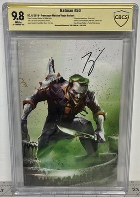 Batman #50 CBCS 9.8 Mattina Virgin Variant Psycho Pirate Cameo + Tom King Signed