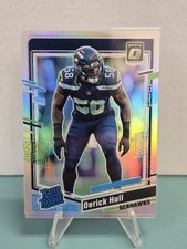 2023 Donruss Optic Derick Hall #291 Silver Prizm Rated Rookie (RC) Seahawks
