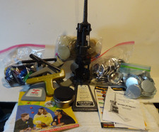 Huge Badge A Minit Lot Matic 1 Press  3 Other Presses Jigs Button Materials