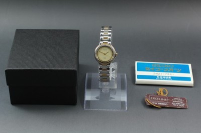 Vintage 1991 N NEUWERTIG Seiko Exceline 7321-072A Quarz bicolor Damenuhr...