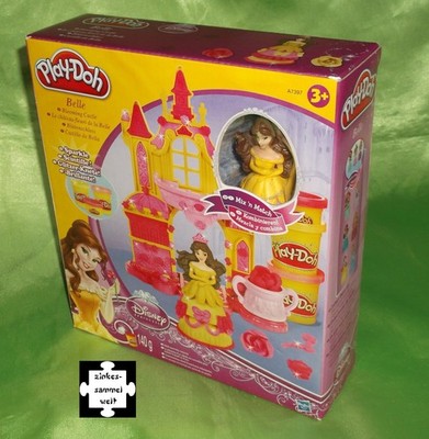 PLAY DOH mix n match Disney BELLE blooming castle BLUMENSCHLOSS Playdoh glitzer