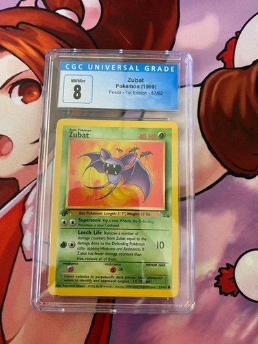 Zubat (1st Edition) graded CGC 8 for sale on eBay