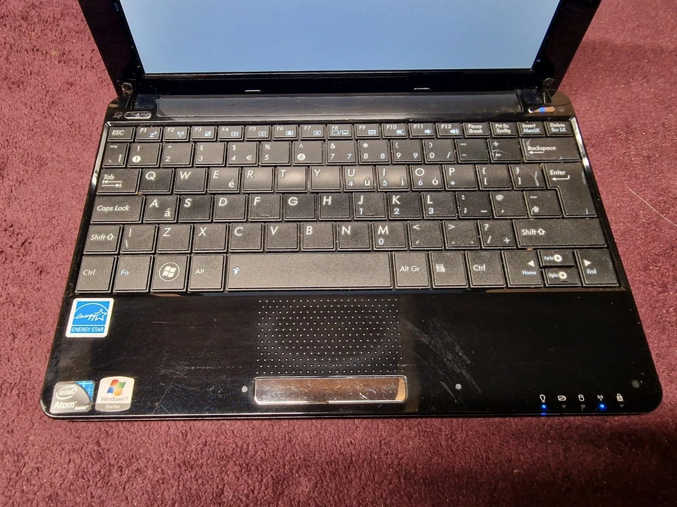 ASUS EEE PC 1005P Netbook (Black) 10" Intel Atom For Parts Read Description  - Image 3 of 4