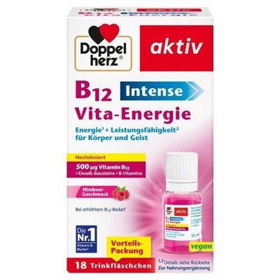 DOPPELHERZ B12 Intense Vita-Energie Trinkfl. 18 ST
