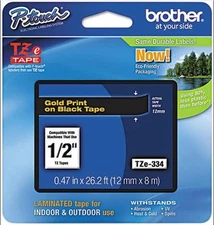 Brother International Label Tape - 0.50" Width 1 Each TZE334