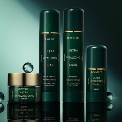 DEWYTREE Ultra Vitalizing Snail Skin Care Cream Toner Emulsion Serum Augencreme